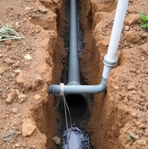 drainage system installation